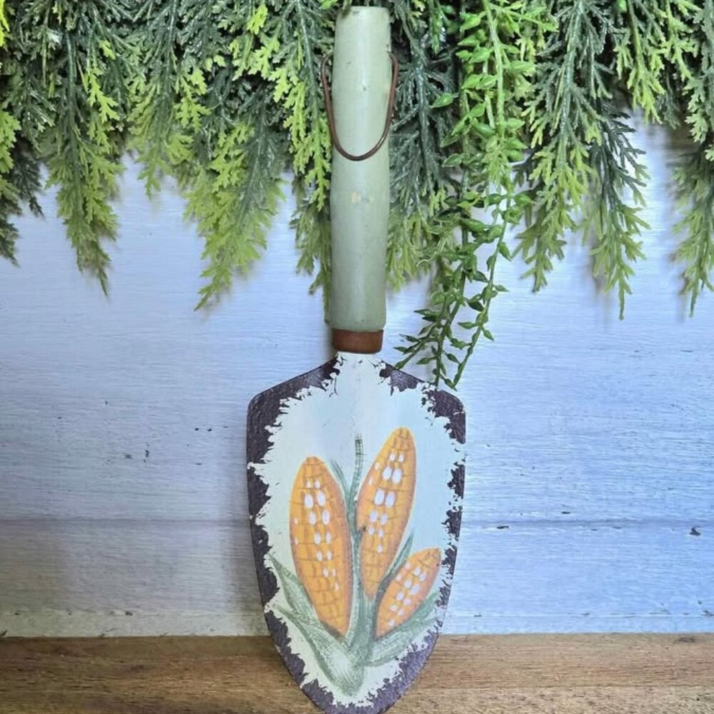 Painted Corn Trowel Fall Harvest Halloween Shovel Decoration
